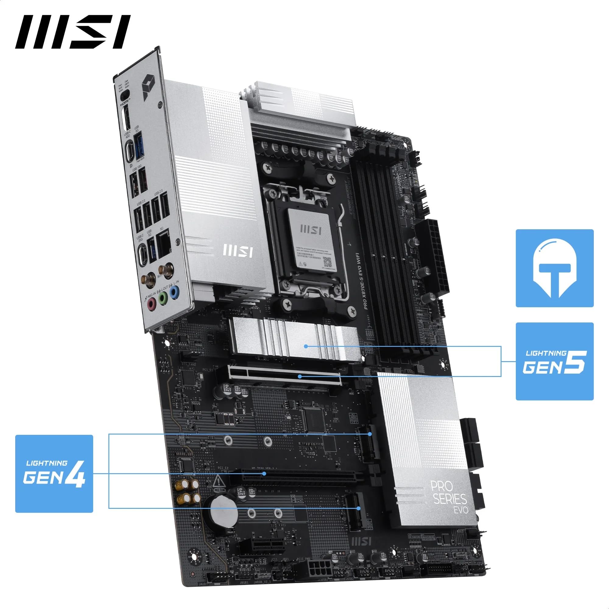 Amazon.in: Buy MSI PRO X870E-S EVO WiFi Motherboard, ATX