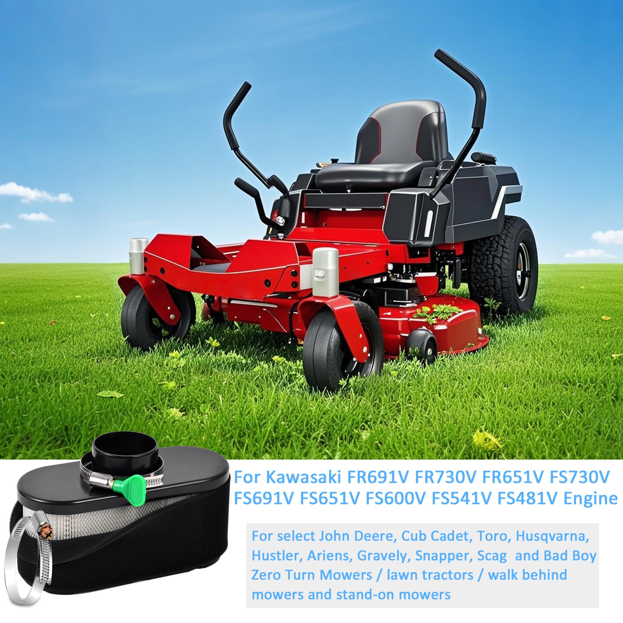 MercuriusParts 90116y Echo Air Filter & Cover A232001850 SRM-225 GT-225 PAS-225 PE-225 PPF-225