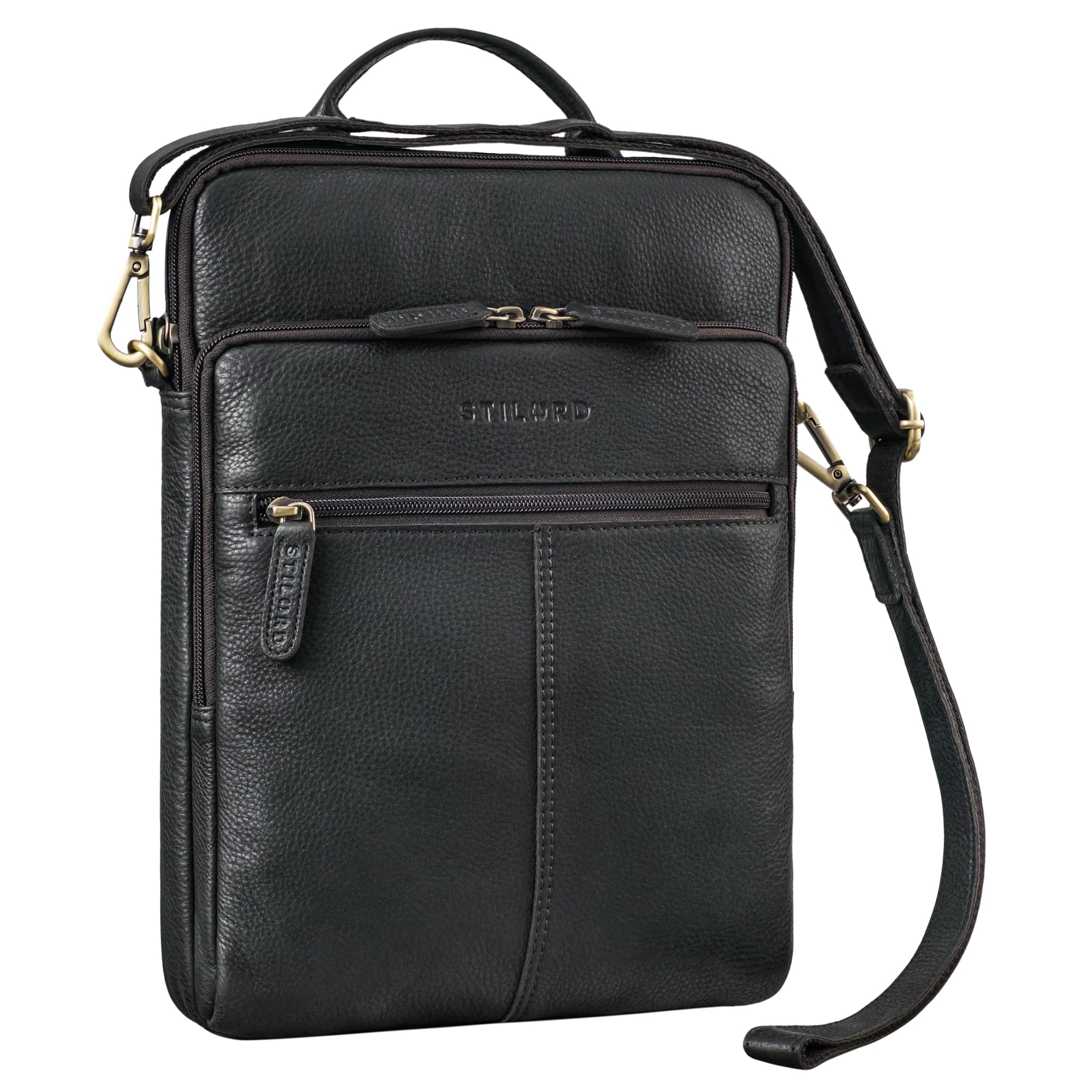 STILORD Stellan Slim Laptop Bag Leather 13.3-14 Inch Shoulder Bag Men