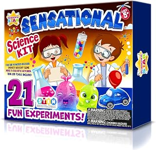 Kids Science kit - 21 Science Experiments for Kids Ages 5-8 – Great Gift Set for Kids