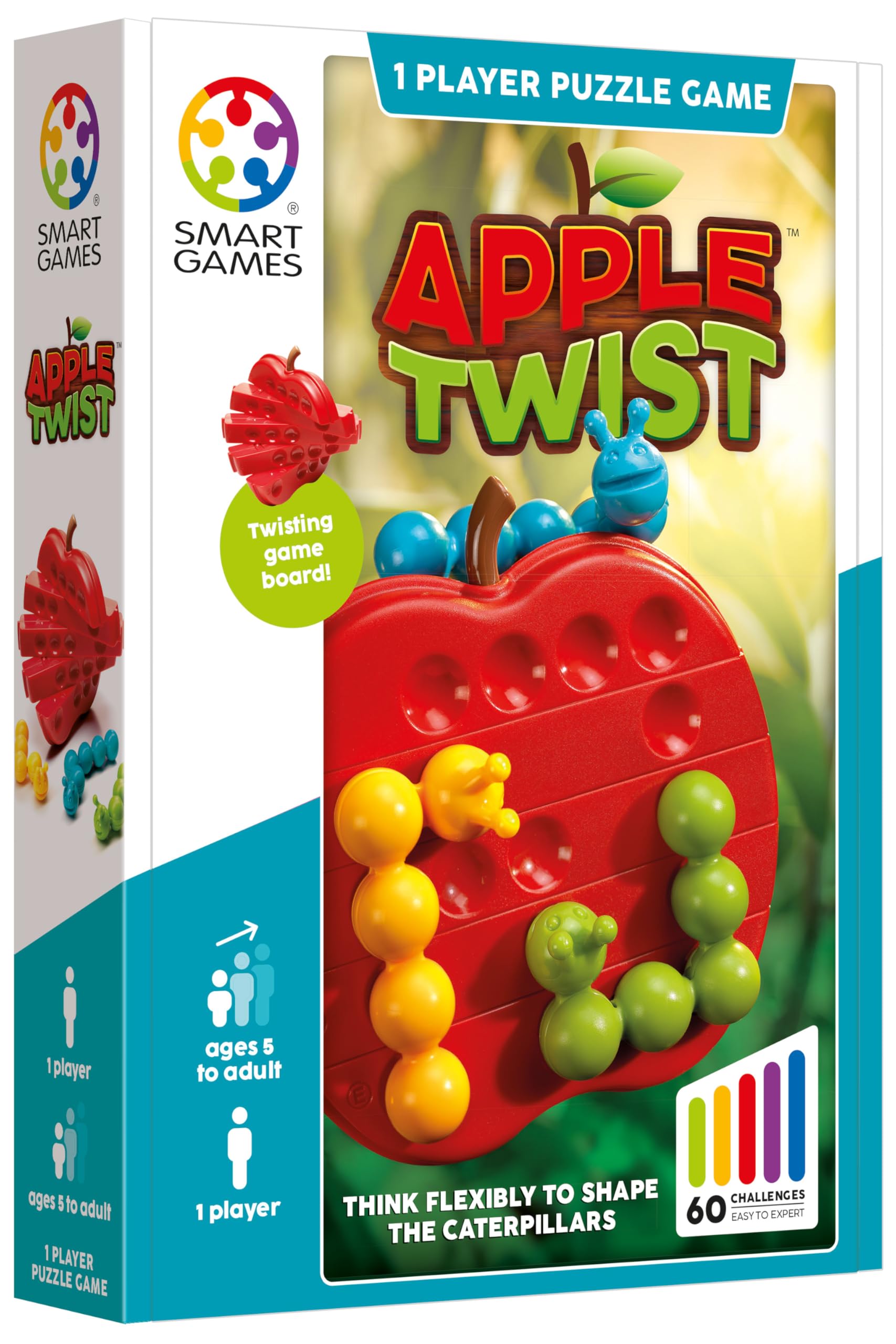 Smart Games - Apple Twist, Puzzle Game with 60 Challenges, 5+ Years