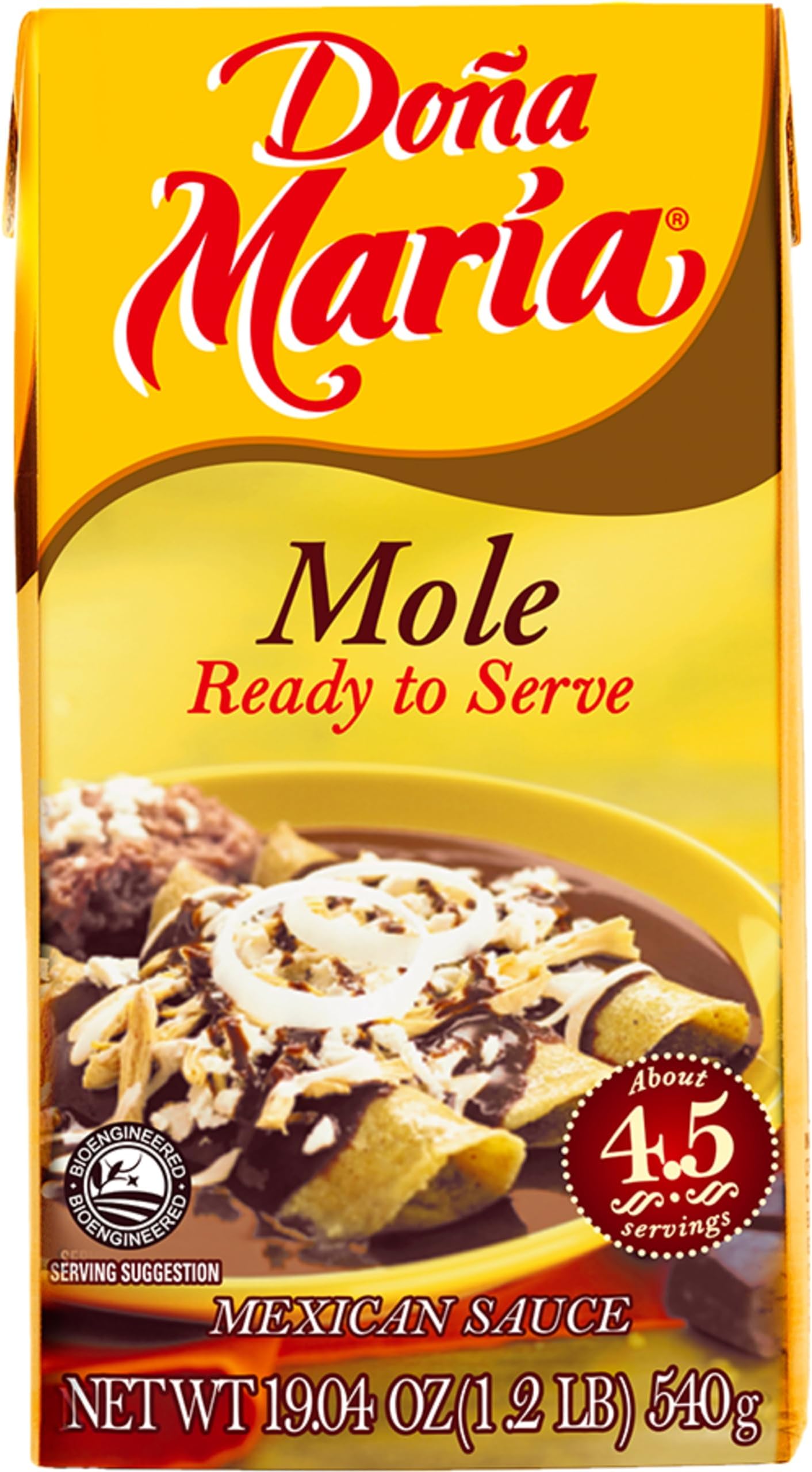 Doña María Traditional Mole Ready To Serve, 19.04 oz
