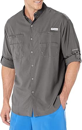 Columbia Chemise à manches longues Tamiami II pour homme, bleu marine universitaire - XXL
