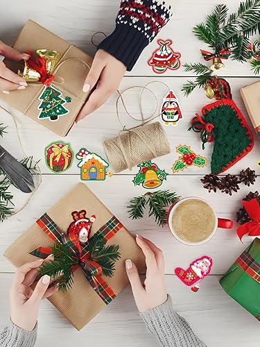 Miniatura 6 de Llaveros con temática navideñacolgantes con tarjetas de regalo de intercambio para niños y niñas, recuerdos de fiesta, calendario de cuenta
