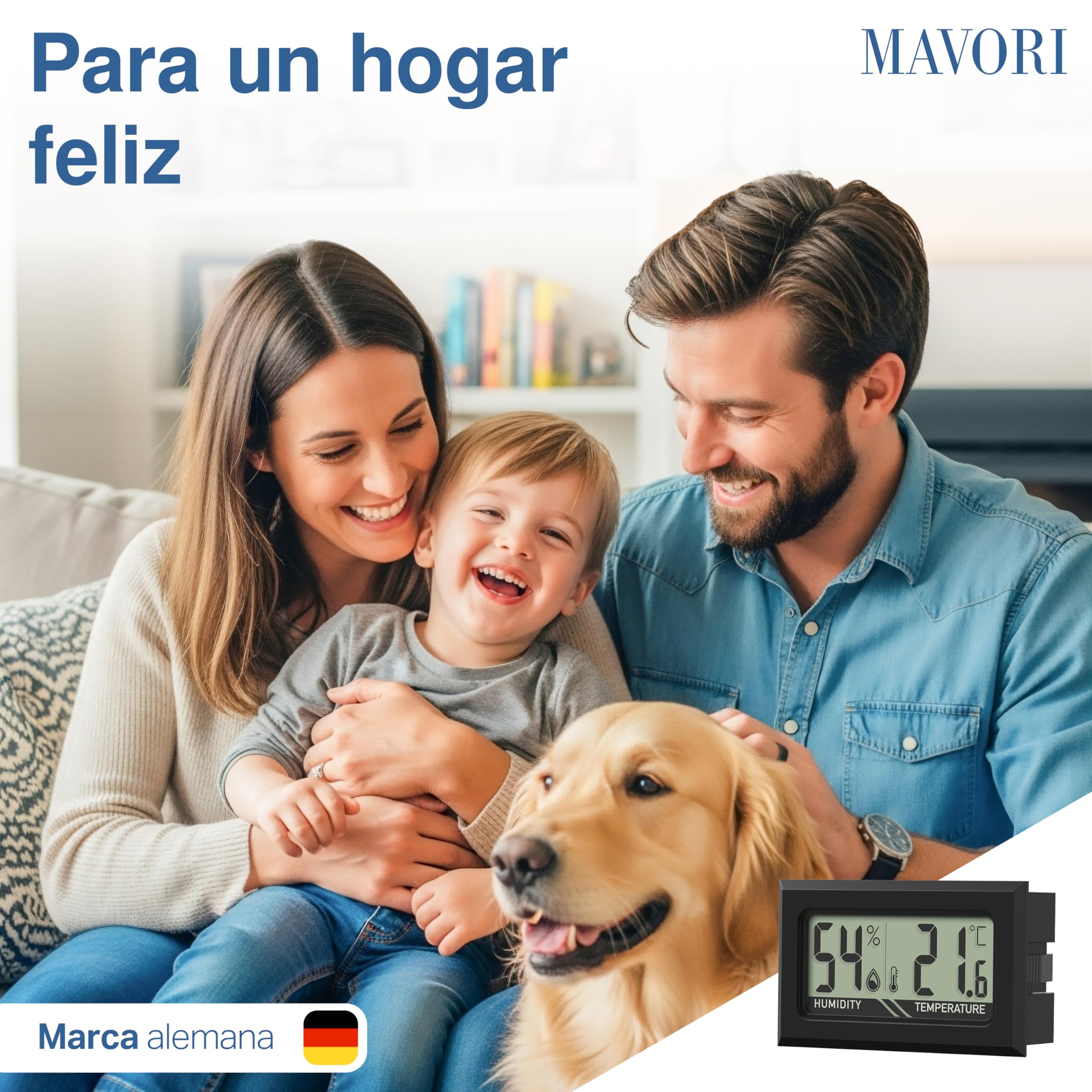 8 x Termohigrómetro mini digital - Medidor de temperatura y humedad 2 en 1 - Mini termómetro e hidrómetro de humedad digital - Lecturas precisas - Incluye pilas