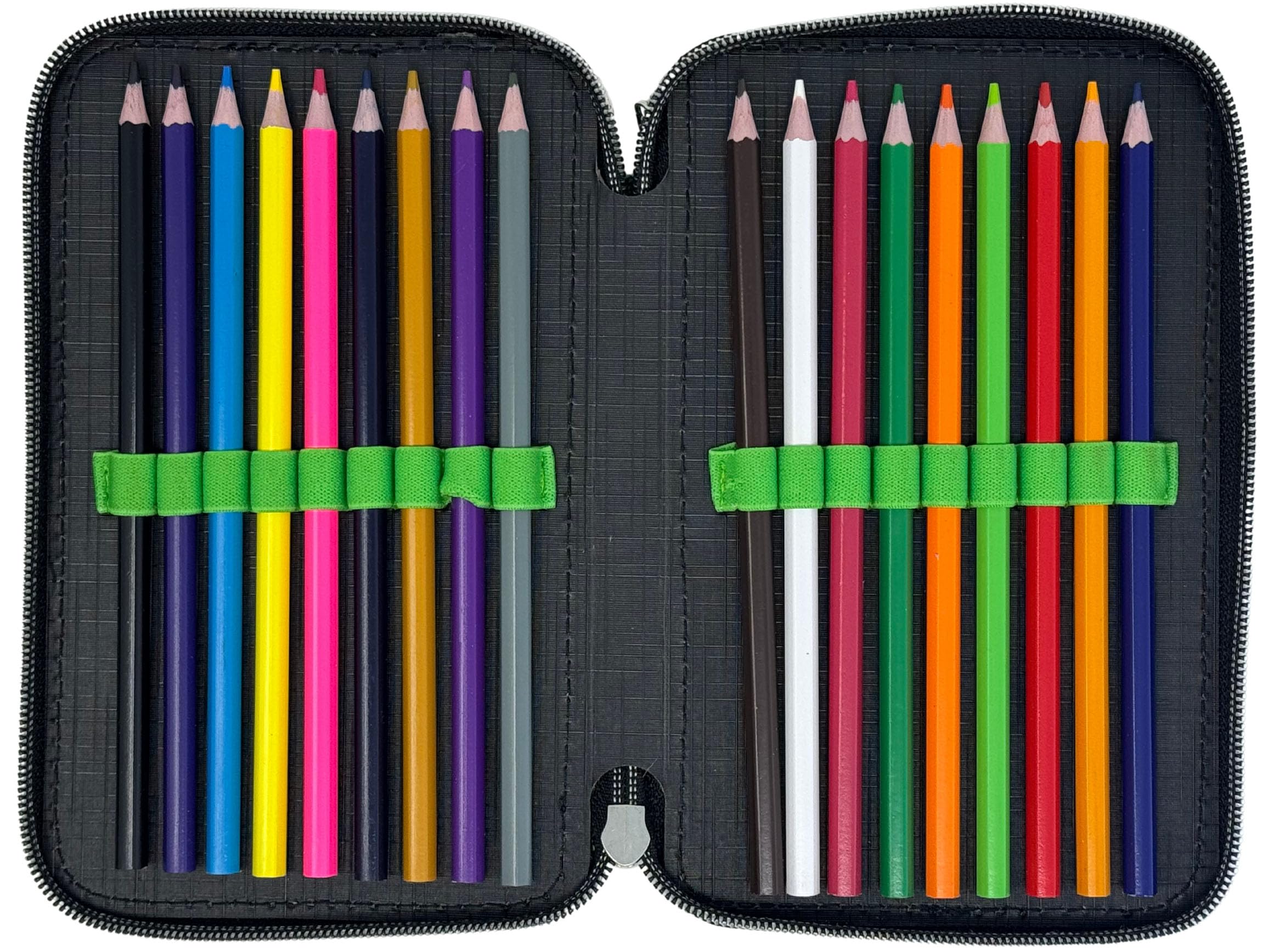 Pack escolar 2 piezas para fans de Minecraft – Mochila niño 42 cm 22 L Primaria 6-12 años + estuche completo 3 compartimentos 44 piezas