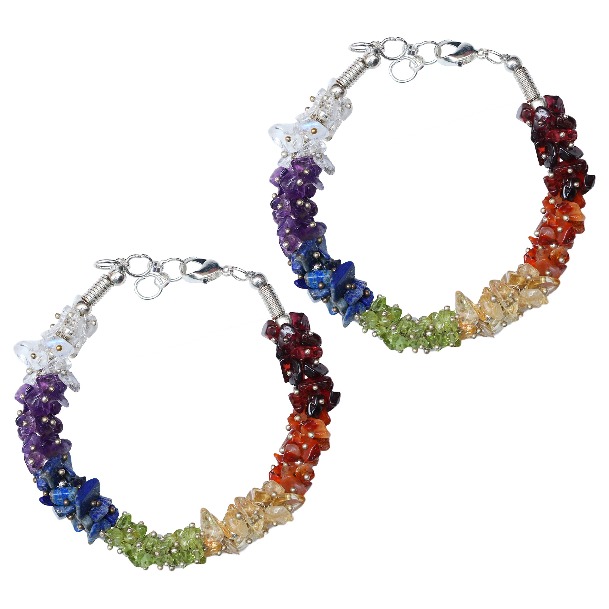 Crocon Pulsera chakra healing energy Crystal Natural Stone Yoga Beads Men Women | 8mm beads Pulsera Bangle | Unisex gift | Handmade pulseras, Cristal Piedra