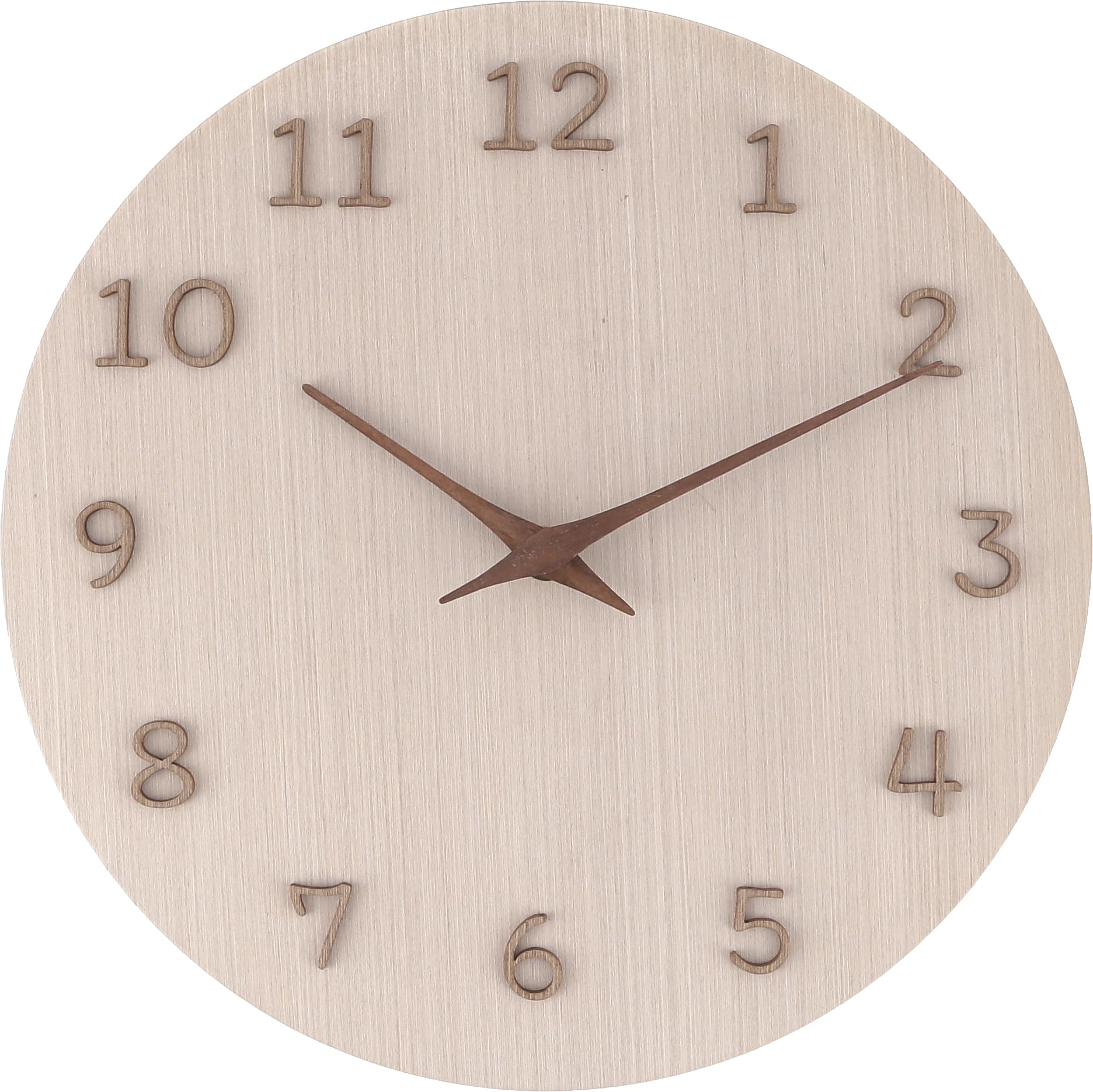 Amazon.co.jp: 不二貿易 静かな掛け時計 北欧インテリア 直径28cm