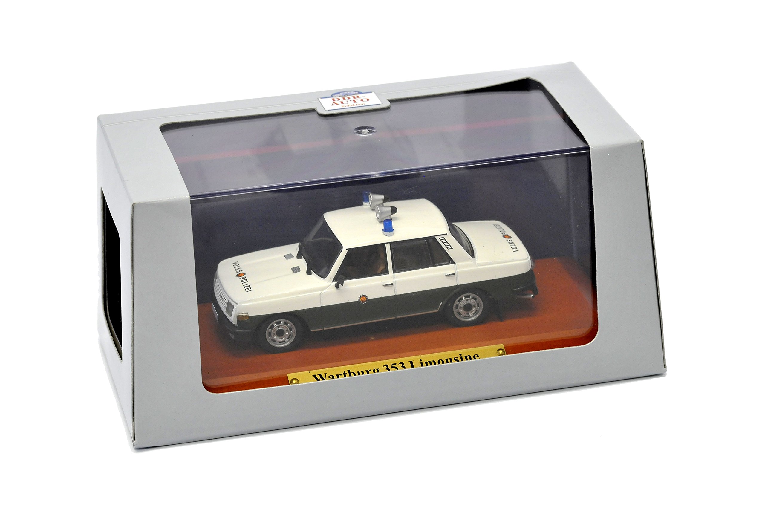 alles-meine.de GmbH Wartburg 353 Limousine Volks Polizei 1966-1989 DDR 1/43 Atlas Modell Auto mit individiuellem Wunschkennzeichen