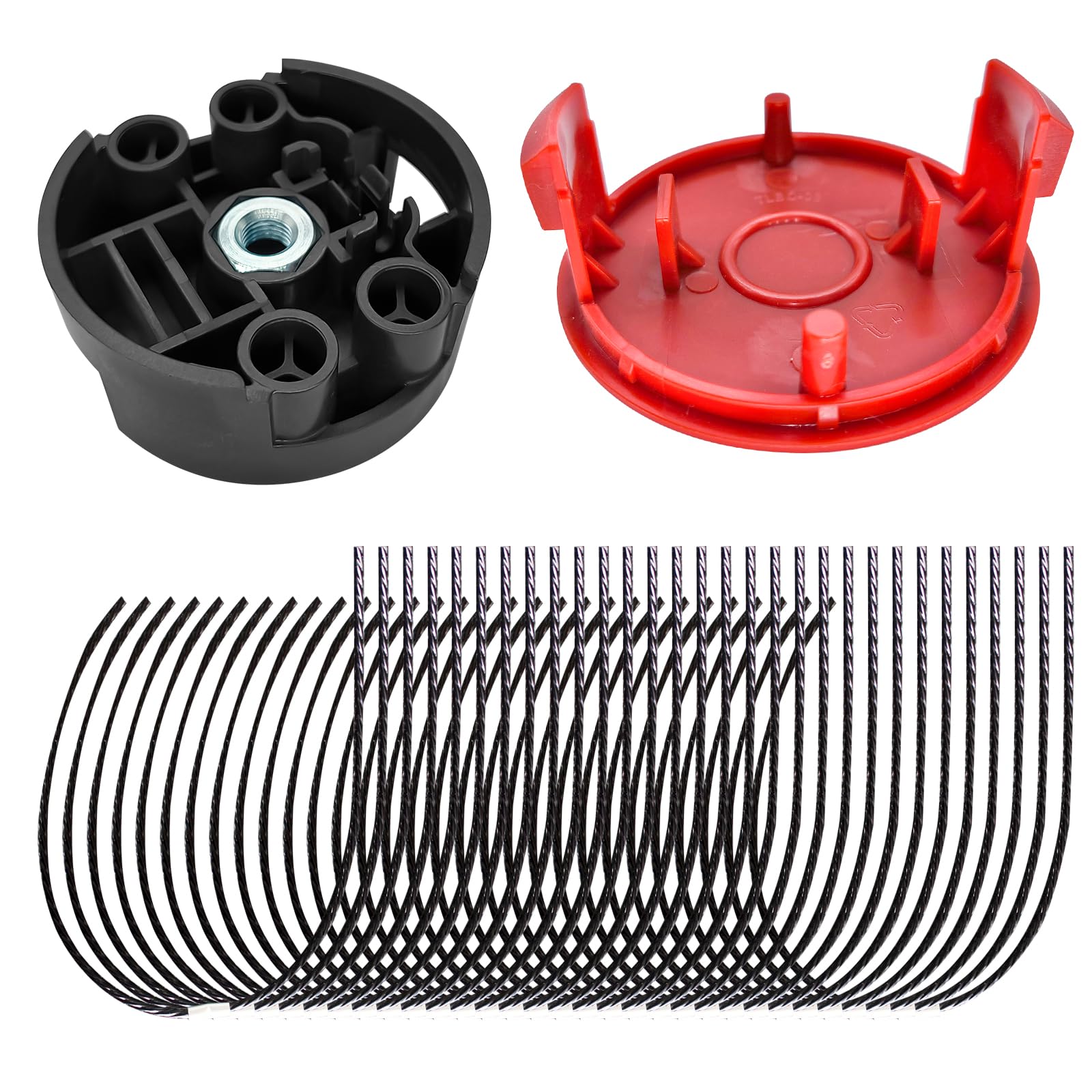 F016800431 Línea de repuesto para desbrozadora Bosch AFS de 23 a 37, con cubierta de carrete F016F04841 y cabezal de corte F016F04839, 37 cm × 3,5 mm
