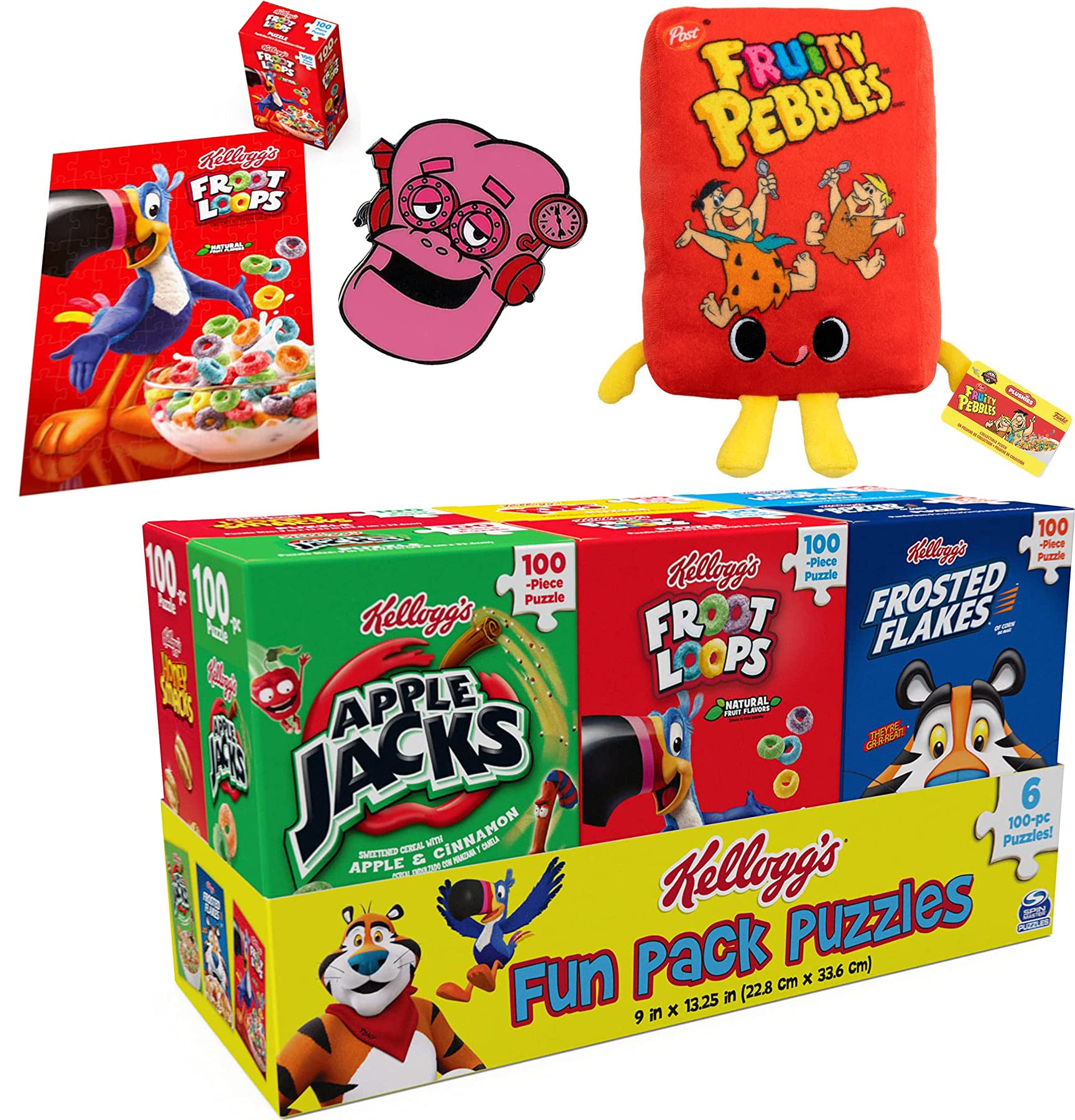 Buy Pebbles Ad Icon Plush Soft Figure Retro Flintstones Fruity Bundled