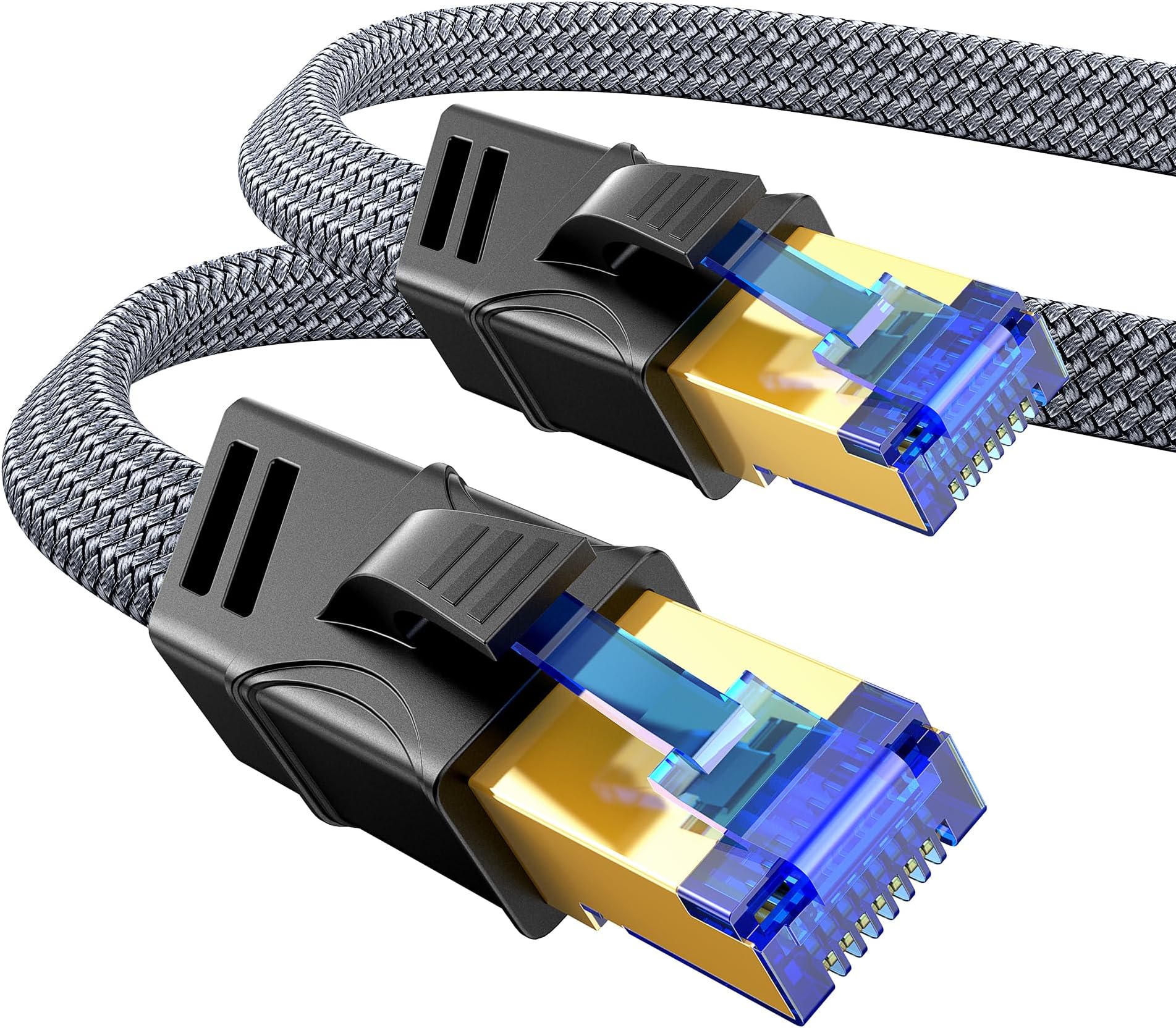 SNOWKIDS Cat 8 LAN Kabel 5m, 40Gbps Netzwerkkabel Ethernet Kabel ...