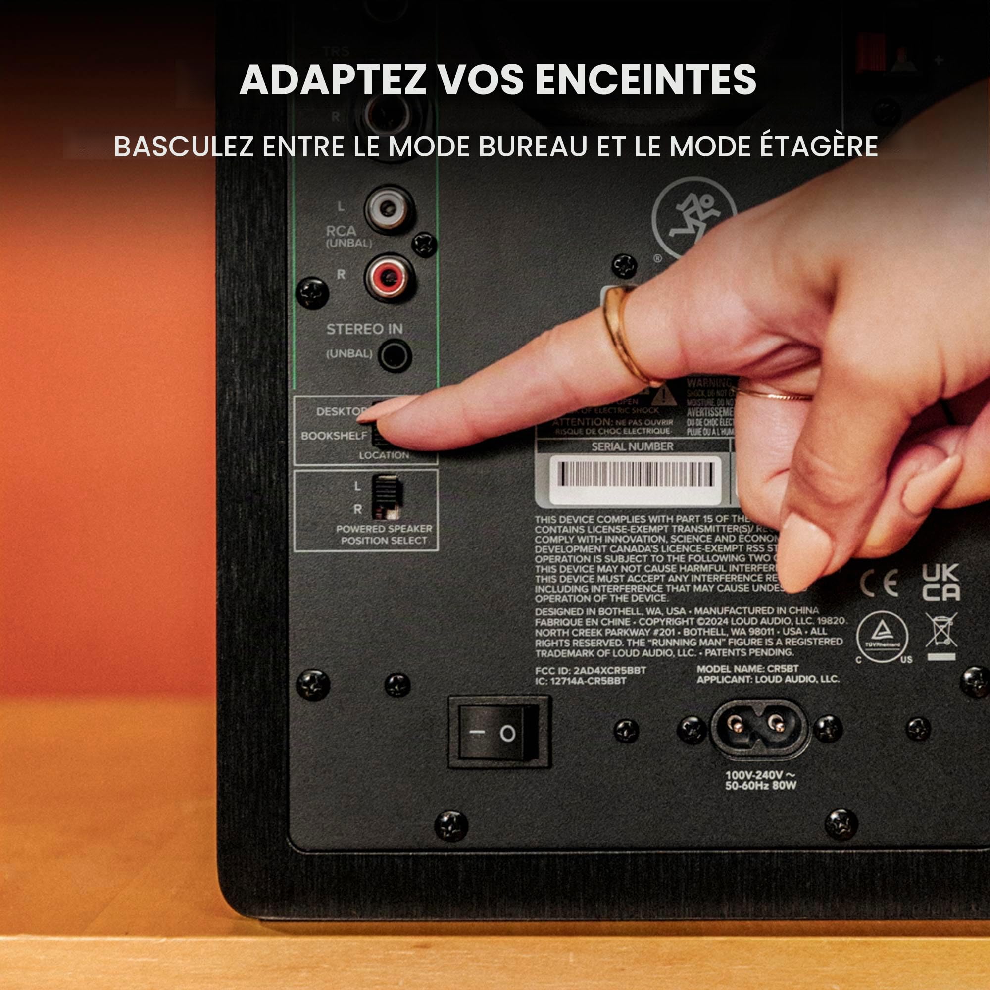 Mackie CR3.5 - Moniteurs de Studio alimentés de 3,5 Pouces