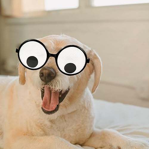 Miniatura 6 de Googly Eyes, divertido juguete de bromas de gafas, novedosas gafas gigantes que sacuden