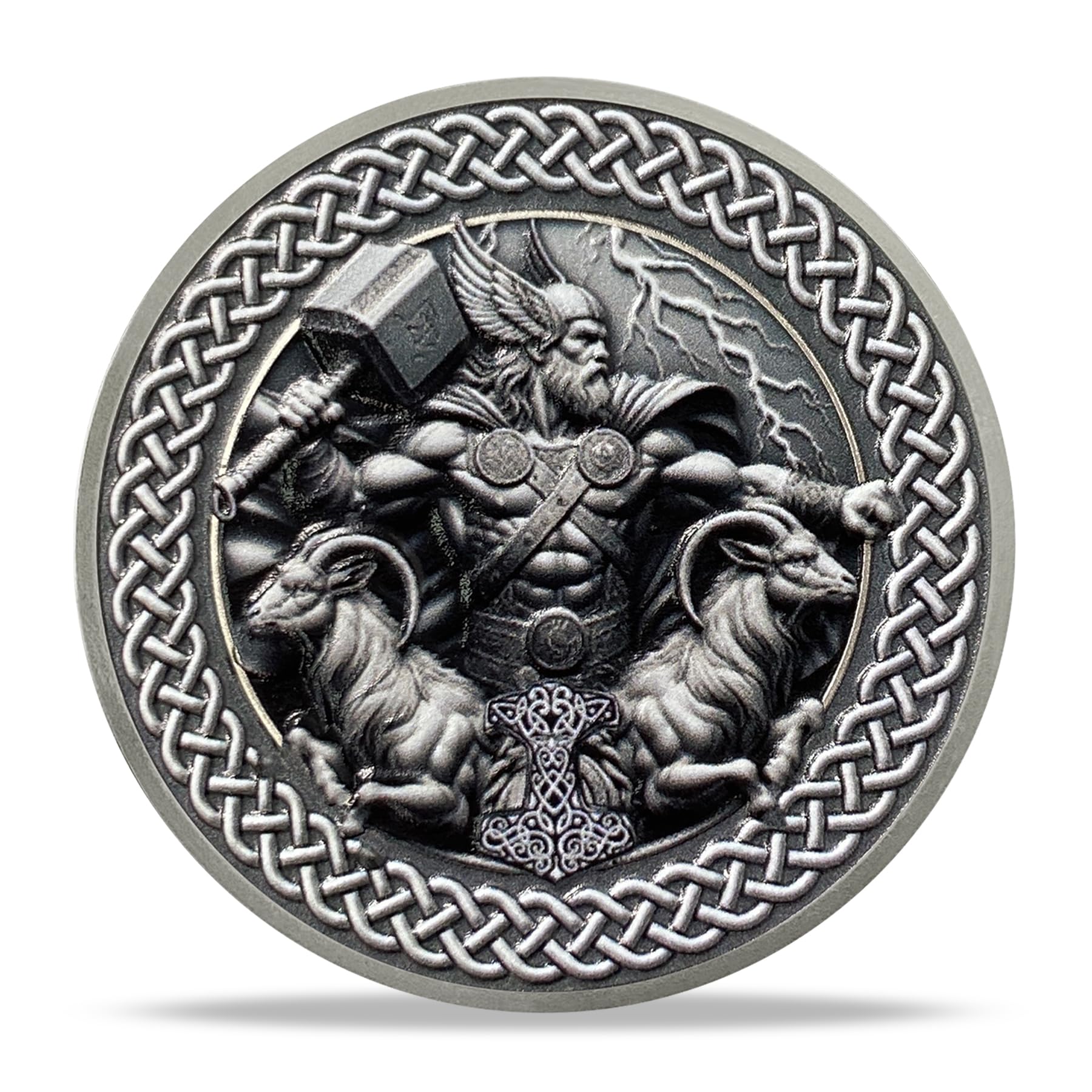 Amazon.com : Thor Double Ram Viking Coin Gifts Set | Norse Mythology ...