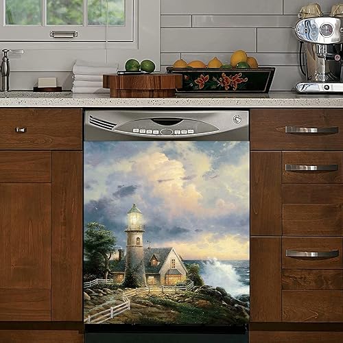 Miniatura 9 de Cubierta para puerta de lavavajillas, adhesivo magnético para lavavajillas, paneles de refrigerador, decoración de gabinete de cocina, calcomanías