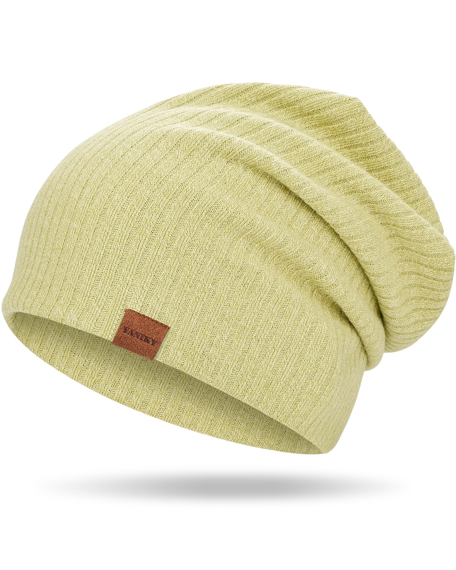 YANIKY Beanie Mütze Damen - Leichte Strickmütze für Frühling & Winter - Klassische Beanie Hat Unisex
