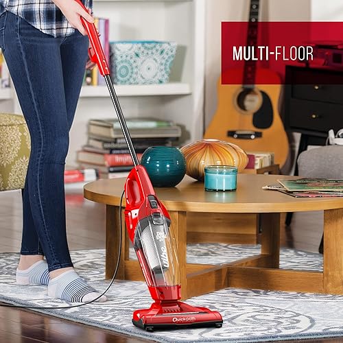 Miniatura 8 de Dirt Devil Vibe - Aspiradora 3 en 1 ligera sin bolsa con cable manual SD20020 color rojo