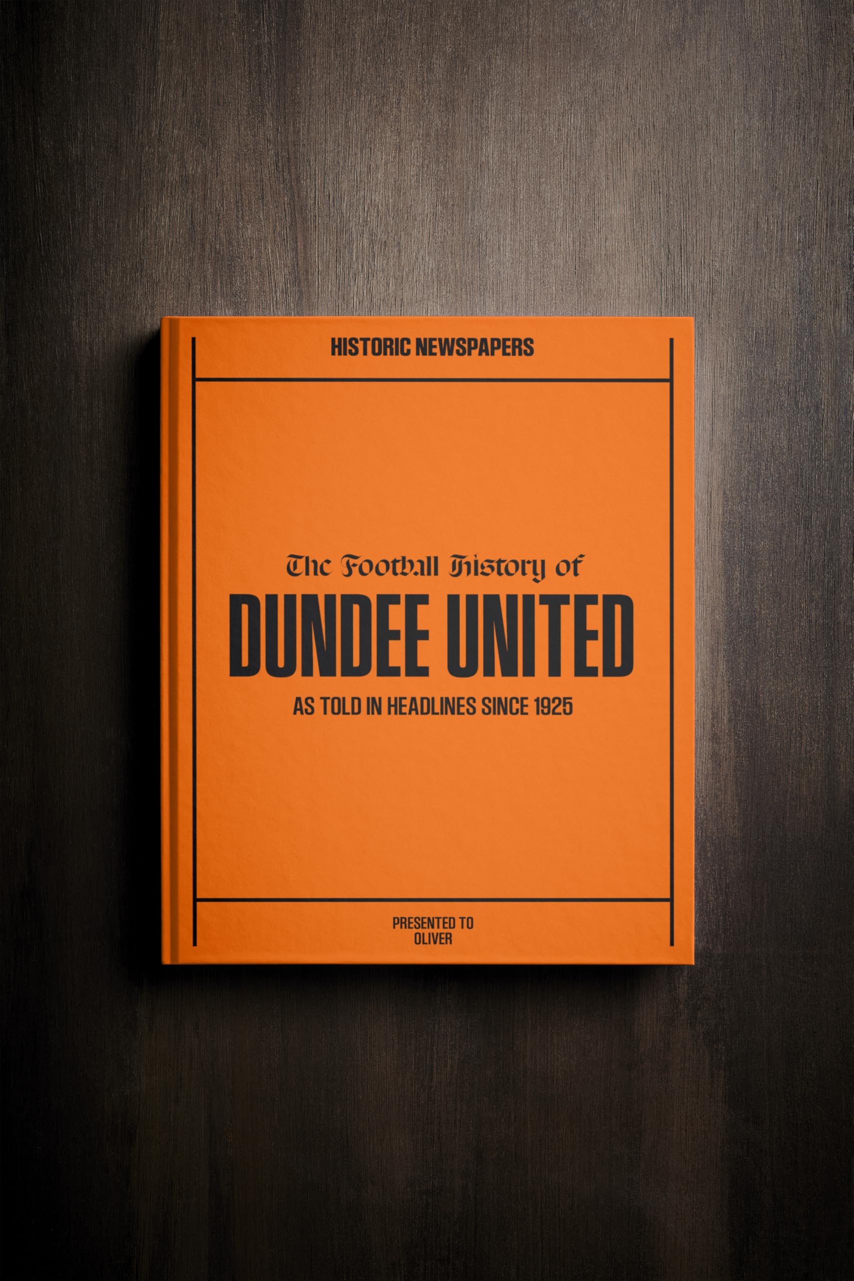 Personalised Dundee United Football Newspaper History Book — image 1
