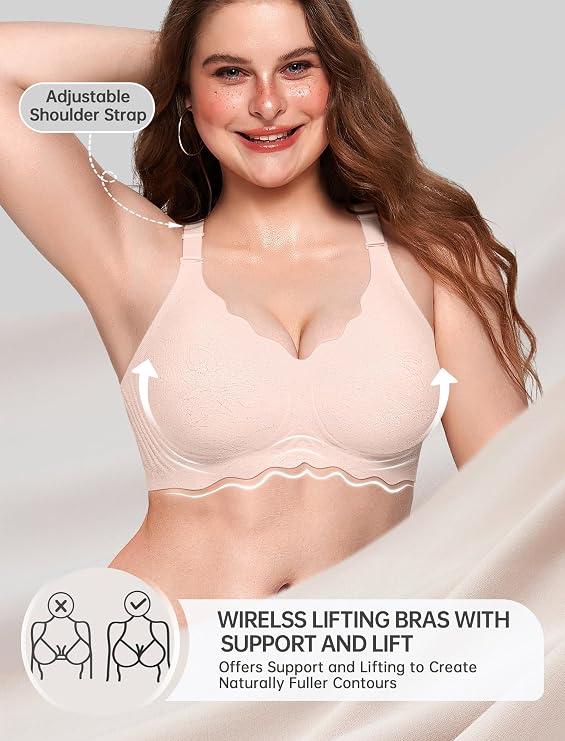 OEAK Women Value Series Jelly Bras Wireless Pushup Convertible Bra