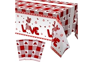 Valentine's Day Disposable Tablecloth: Love Hearts Galore