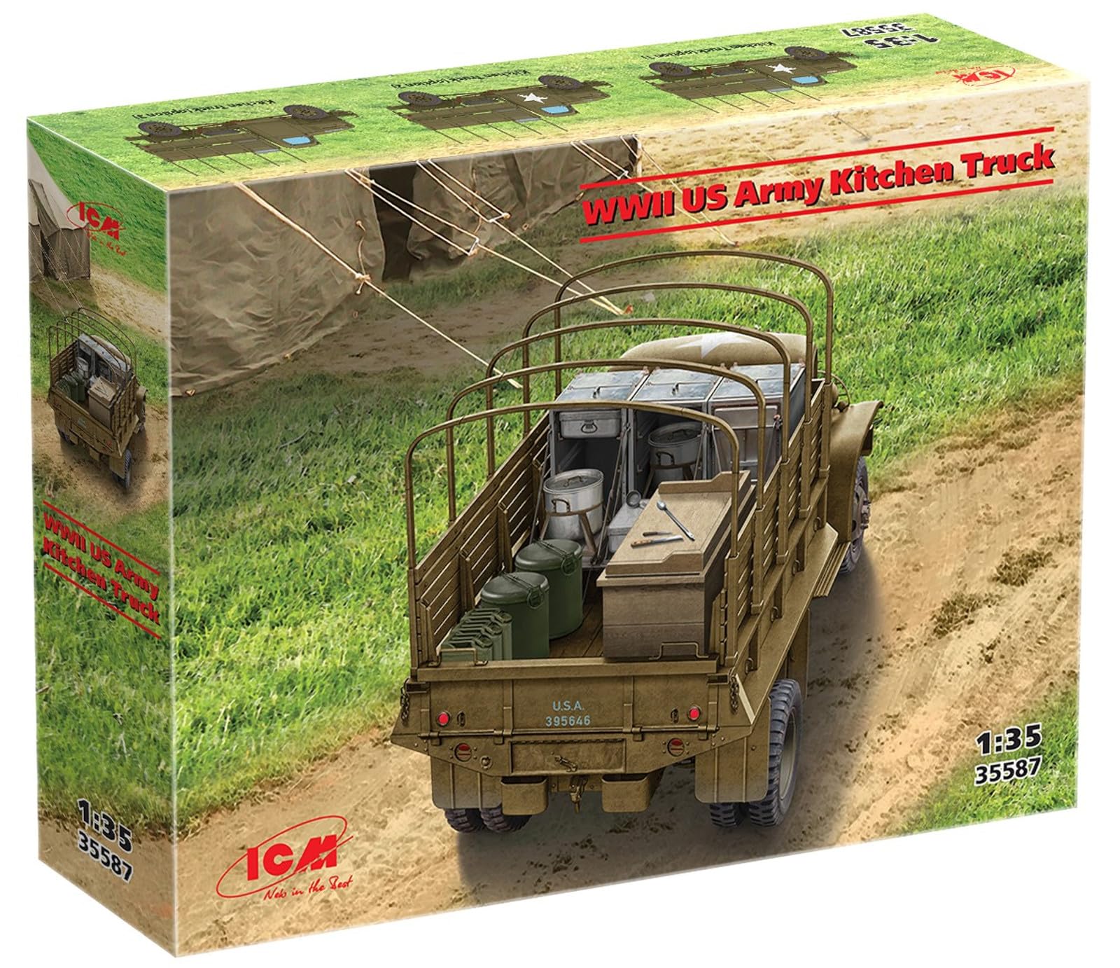 Amazon | ICM 1/35 WW2 アメリカ キッチントラック プラモデル 35587