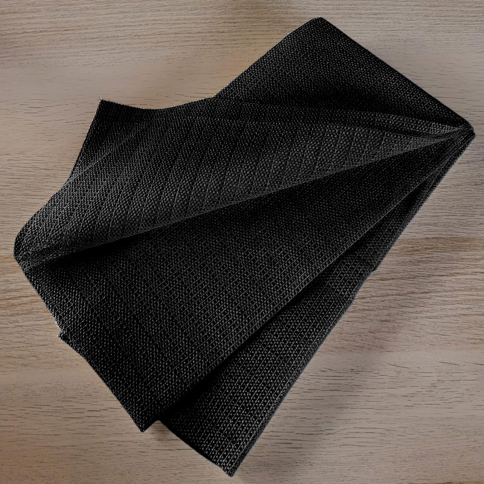 Anti Glisse Tapis 195 x 210 cm Réutilisable, Lavable, Facile à Peut Etre Coupé, Disponible en Plusieurs Tailles, Antiderapant Tapis Parquet, sous-Couche Antidérapante pour Chambre, Salon, Noir