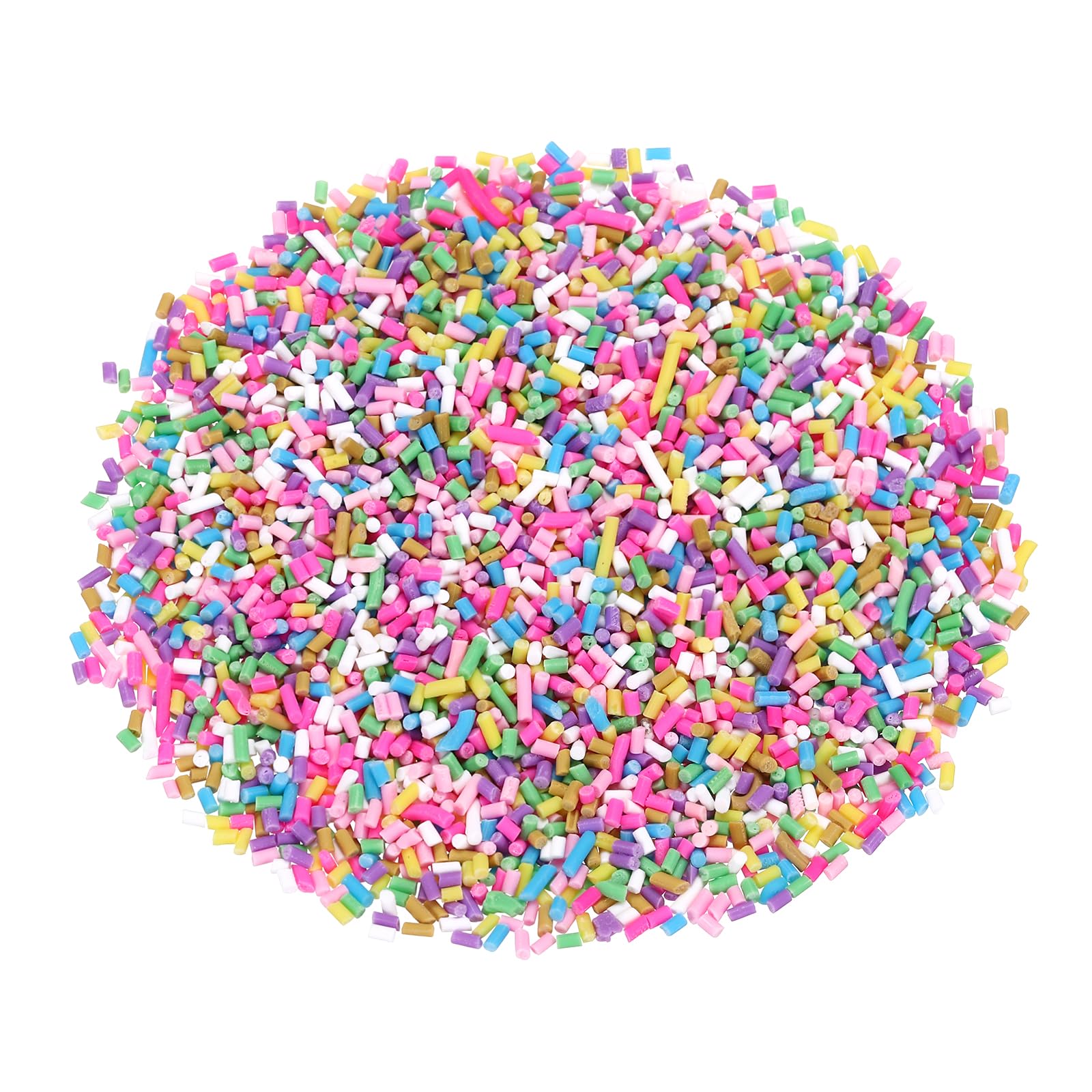 sourcing map Fake Sprinkles, 9 Set Short-Style Granules 1 Polymer Clay Slices for Nail Art DIY Crafts Phone Case Shaker Card Filler, Multicolored