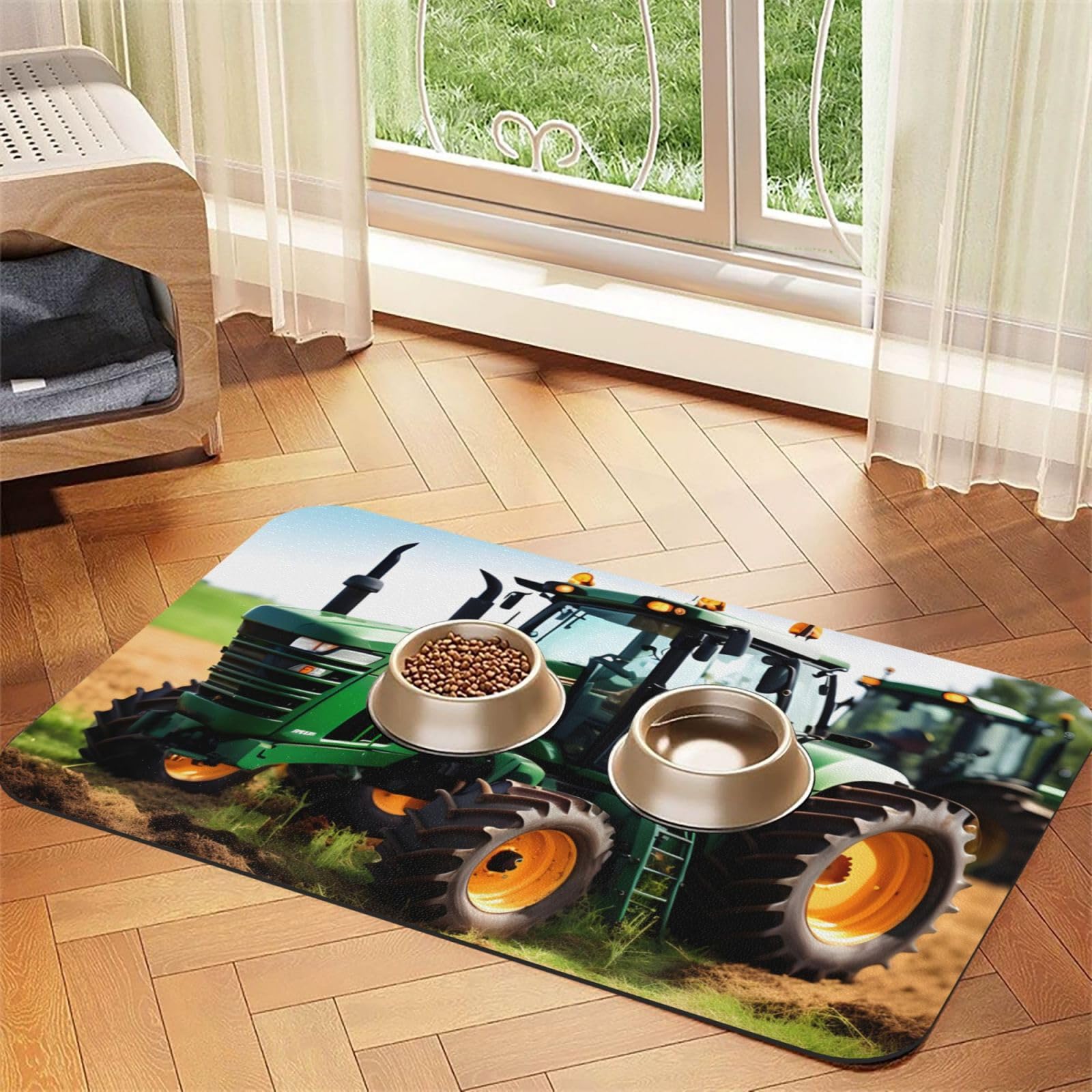 Tapis de nourriture tracteur agricole pour garder une cuisine propre au quotidien