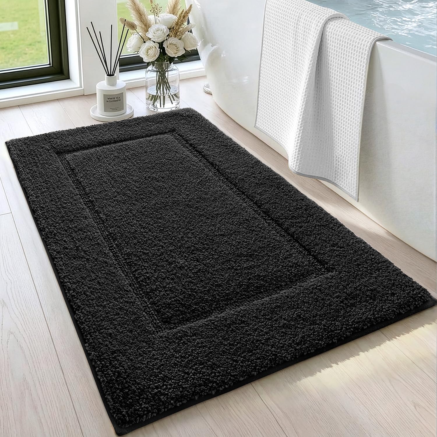 Amazon.com: DEXI Bath Mat 36x24, Absorbent and Non Slip Bathroom