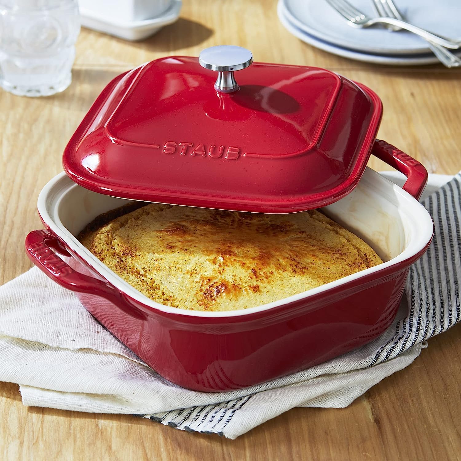 Amazon.com: STAUB - 40508-636 STAUB Ceramics Square Covered Baking