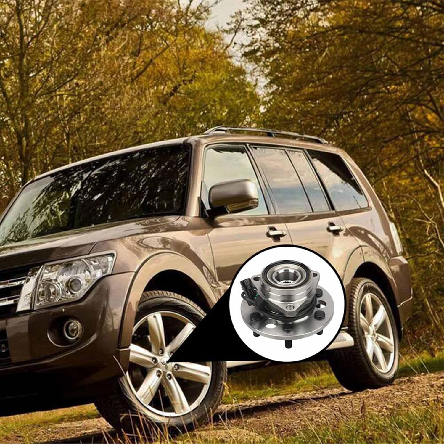 MAYASAF 515024 Front Wheel Hub Bearing Assembly 6 lugs w/ABS for Chevy 1995-2000 Tahoe 4WD/for GMC Yukon 4WD, 1995-1999 K1500 (Suburban), 1995 K2500 (Suburban)