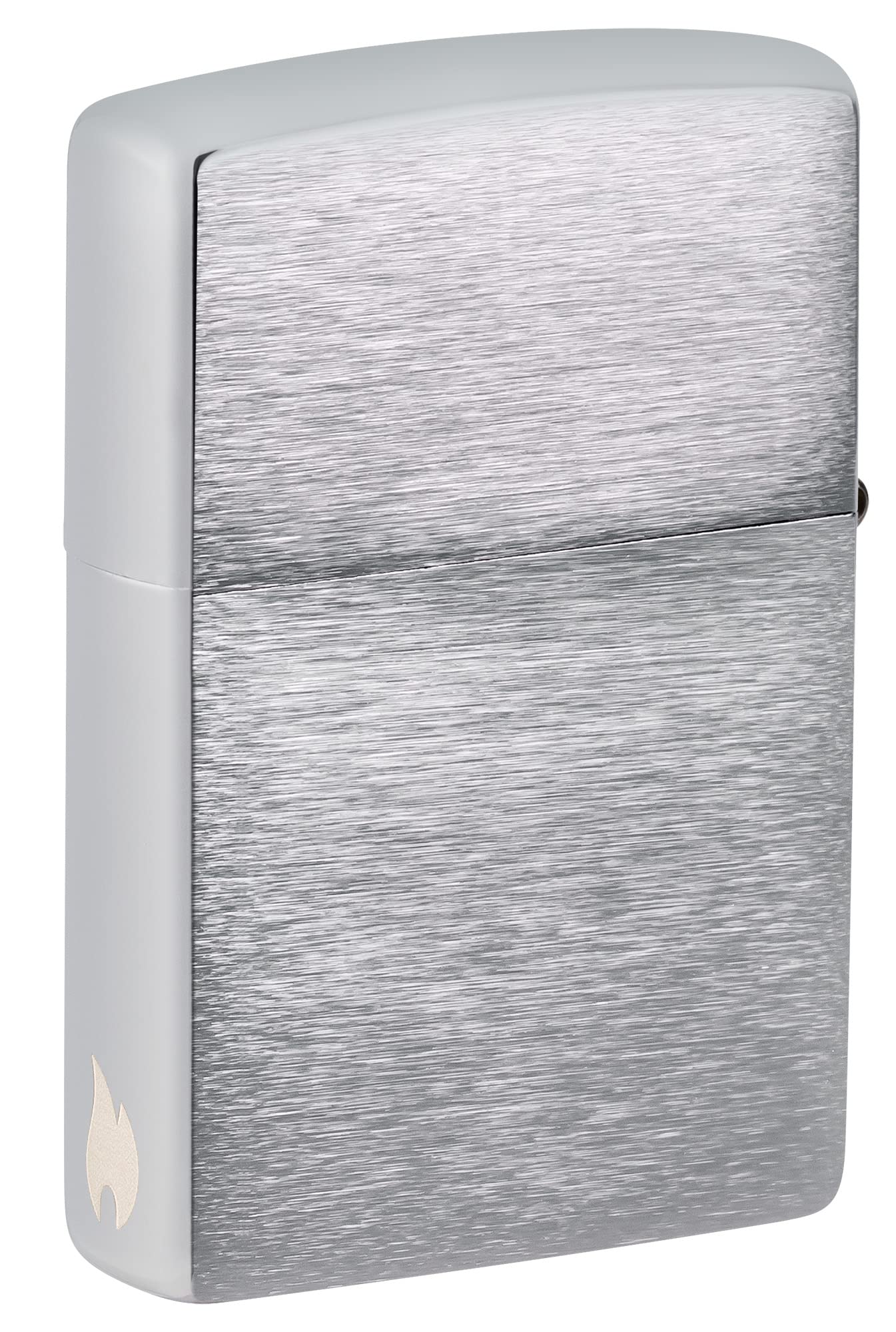 Zippo Encendedor a Prueba de Viento - Diseño de Llama - Cromo Cepillado - Recargable - Reutilizable - Diseño a Prueba de Viento - Caja de Regalo Hecho en EEUU - Exclusivo en Amazon