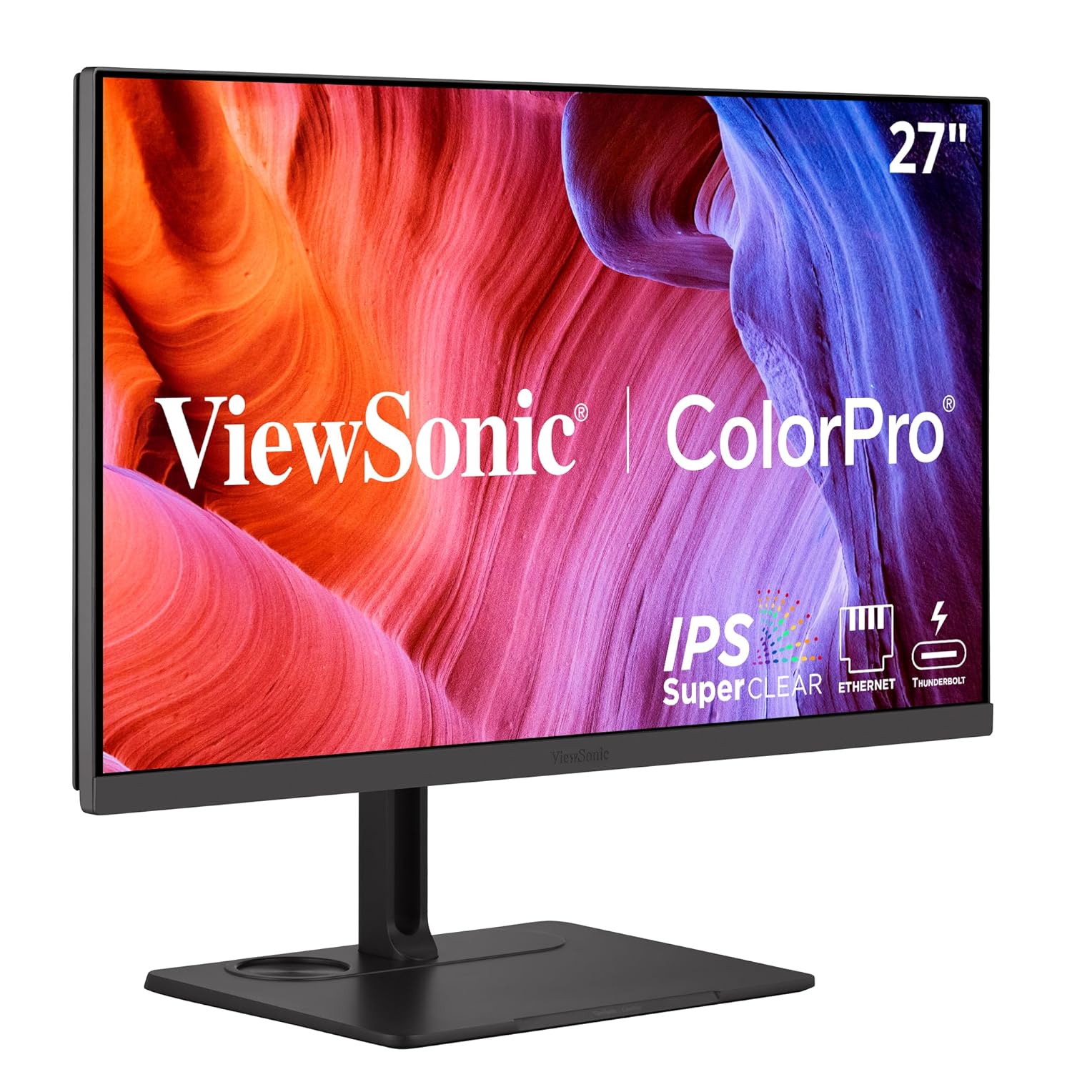 ViewSonic VP2776T-4K 27 Inch 4K UHD IPS Docking Monitor with Advanced Ergonomics Thunderbolt 4 100 sRGB Rec 709