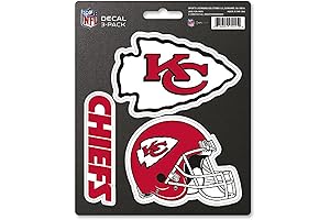 Kansas City Chiefs NFL 3 Piece Decal Set Iron On Patches