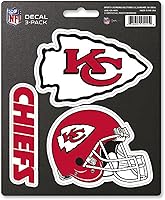 Vista 13 de FANMATS NFL - Juego de calcomanías unisex para adultos de 3 piezas NFL