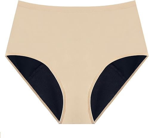 AIRCUTE Ropa interior lavable súper absorbente para incontinencia de orina para mujer, bragas de cintura alta para fugas moderadas de vejiga, 4.1 fl