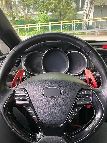 Miniatura 7 de SANRILY Cubiertas de aluminio plateado de la paleta del cambio del volante para KIA K3 Forte Koup SX 2015 2016 GT SW 2013 2014 Paddle Shifter