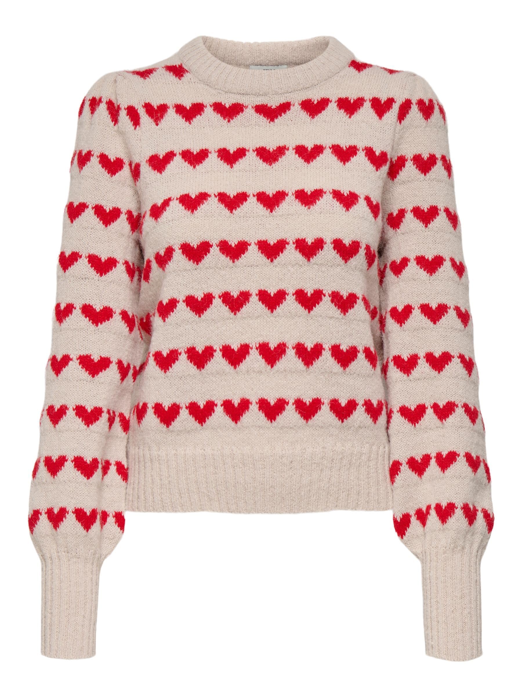 ONLY Damen Strickpullover Grau L