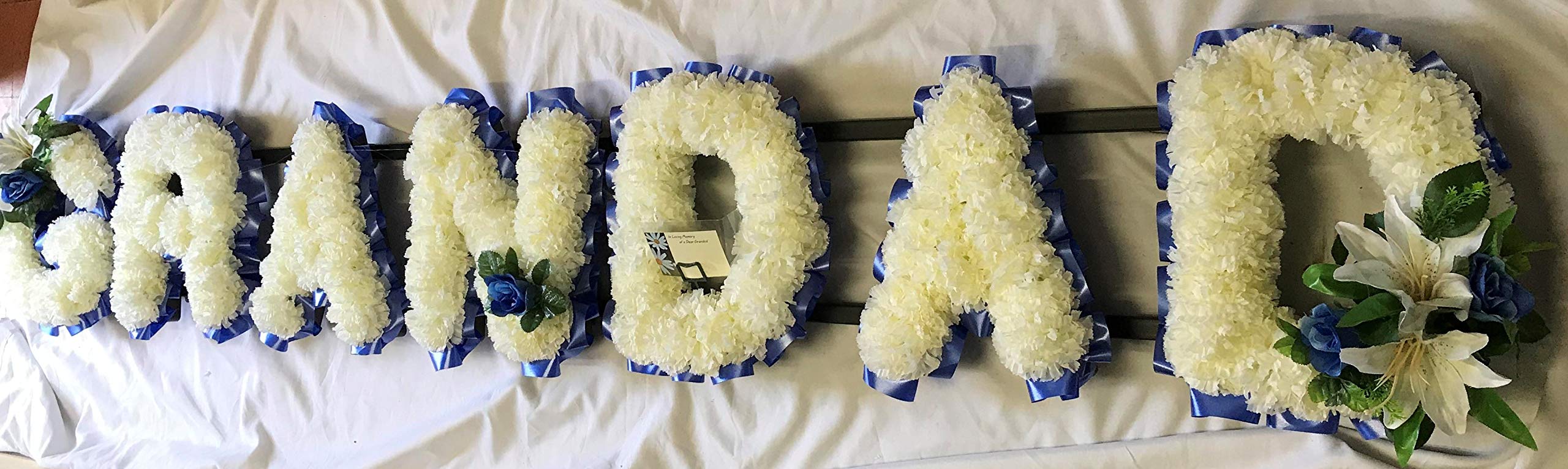 Silky Bouquets Grandad Silk Funeral Flower Artificial Floral Memorial Tribute (Emerald Green)