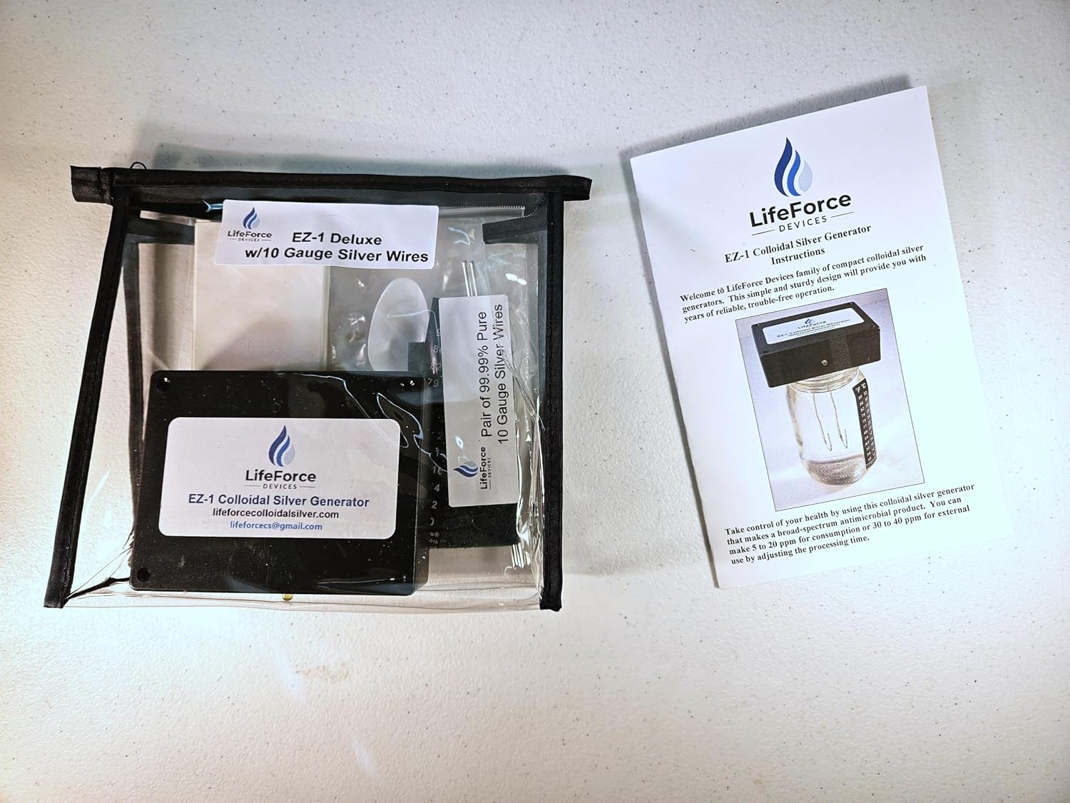 EZ-1 Deluxe Silver Generator Package by LifeForce Devices (10-Gauge)