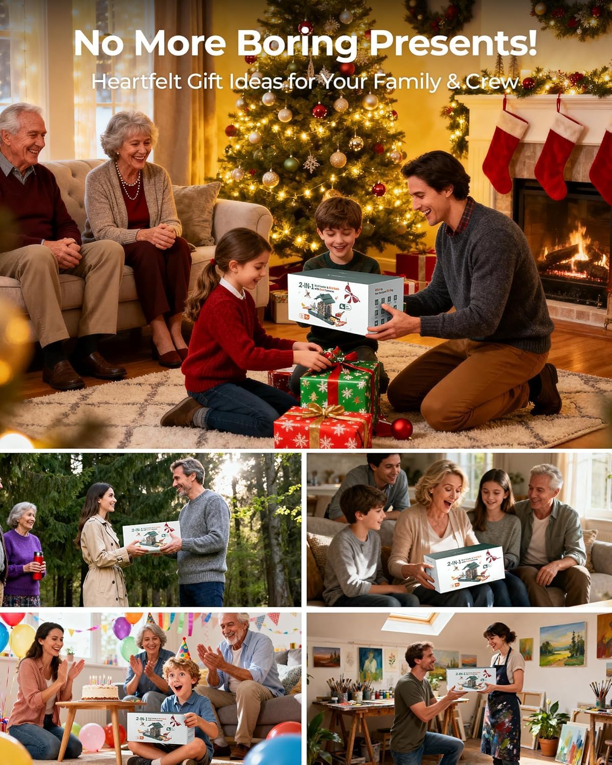 Vasca per uccelli e mangiatoia per uccelli 2 in 1 con telecamere, alimentazione solare 2K, doppia fotocamera, mangiatoia per uccelli e vasca per esterni, giardino, regalo per papà, mamma, bambini