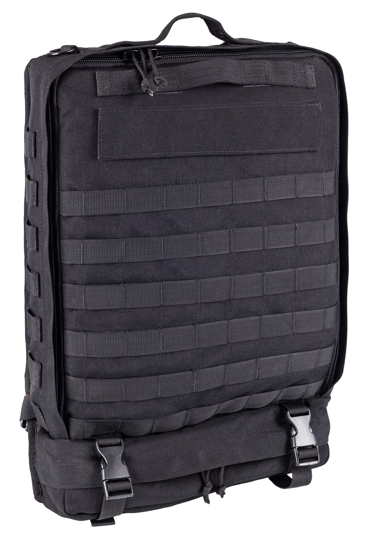 ELITE BAGS - Module Notfallrucksack | schwarz | extraflach | modular erweiterbares Rucksack-Konzept | MOLLE-System | Klett-Trennsteg | integrierte Modultaschen