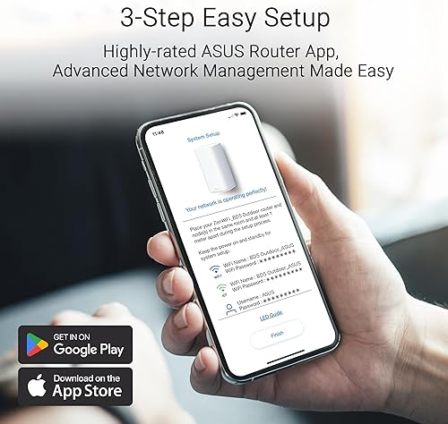 Miniatura 9 de ASUS ZenWiFi BD5 - Malla WiFi 7 de doble banda para exteriores, 5000 Mbps, cobertura de hasta 15,000 pies cuadrados al aire libre (1 unidad),