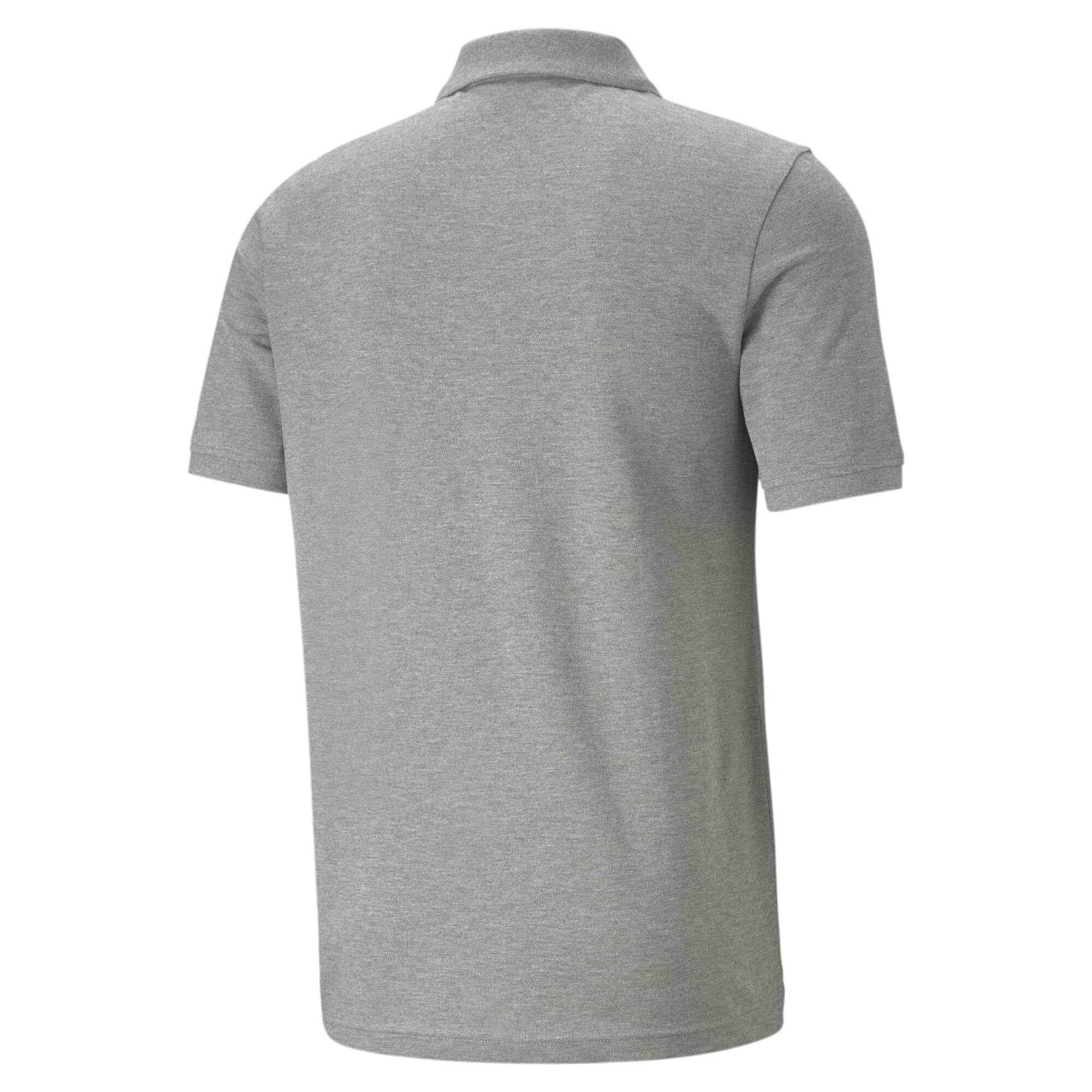 Puma Herren Poloshirt, Medium Gray Heather, L