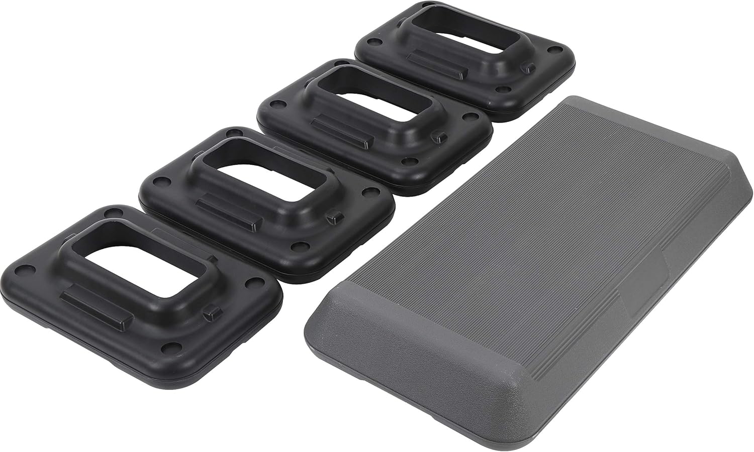 ZENY Exercise Aerobic Stepper Platform 28.5'' Adjustable Aerobic Step with 4 Risers, Fitness and Workout Stepper for Home Gym