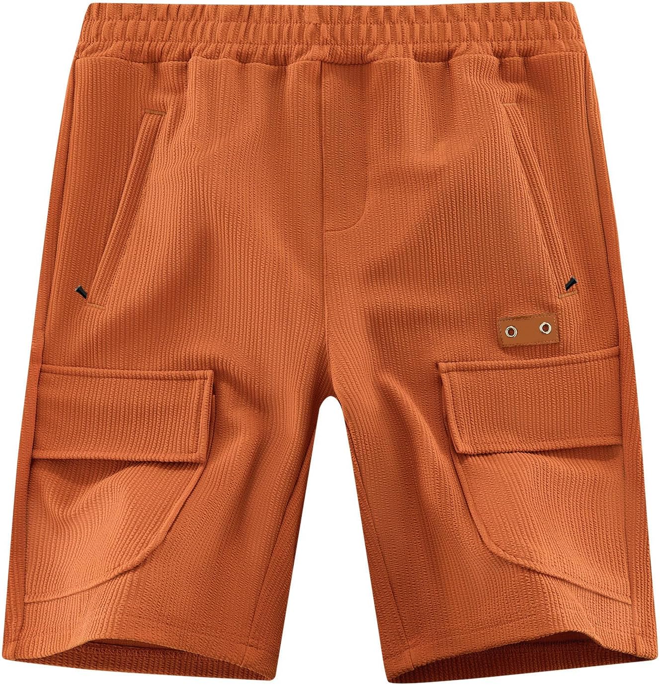 APTRO Men's Shorts Casual 9" Elastic Waist Drawstring Lounge Stretch Shorts with Zipper Pockets for Everyday Wear