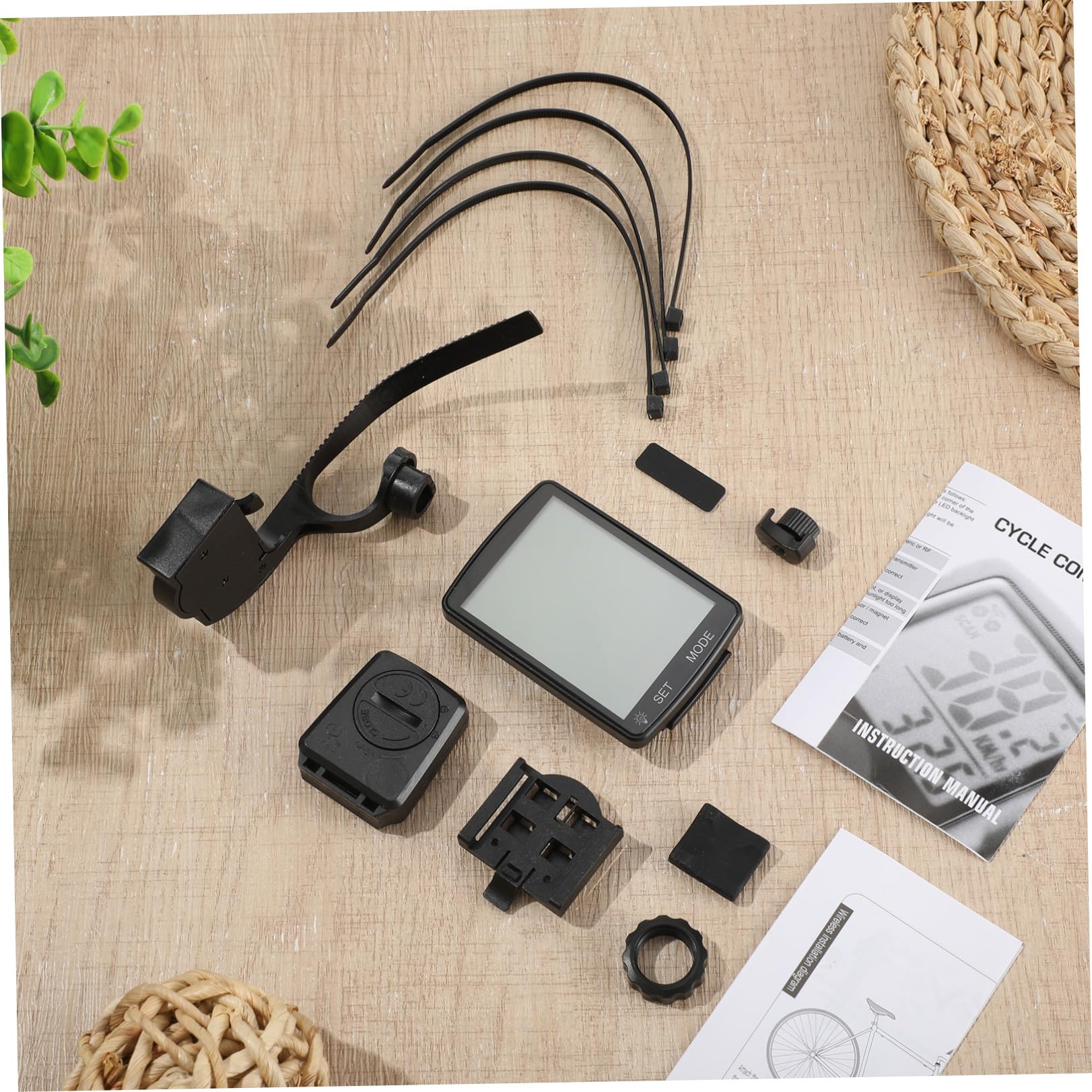 Healeved Ciclocomputer Wireless per Bicicletta con Display LCD Ampio, Leggero, Contachilometri e Velocimetro per Ciclismo su Strada e Montagna