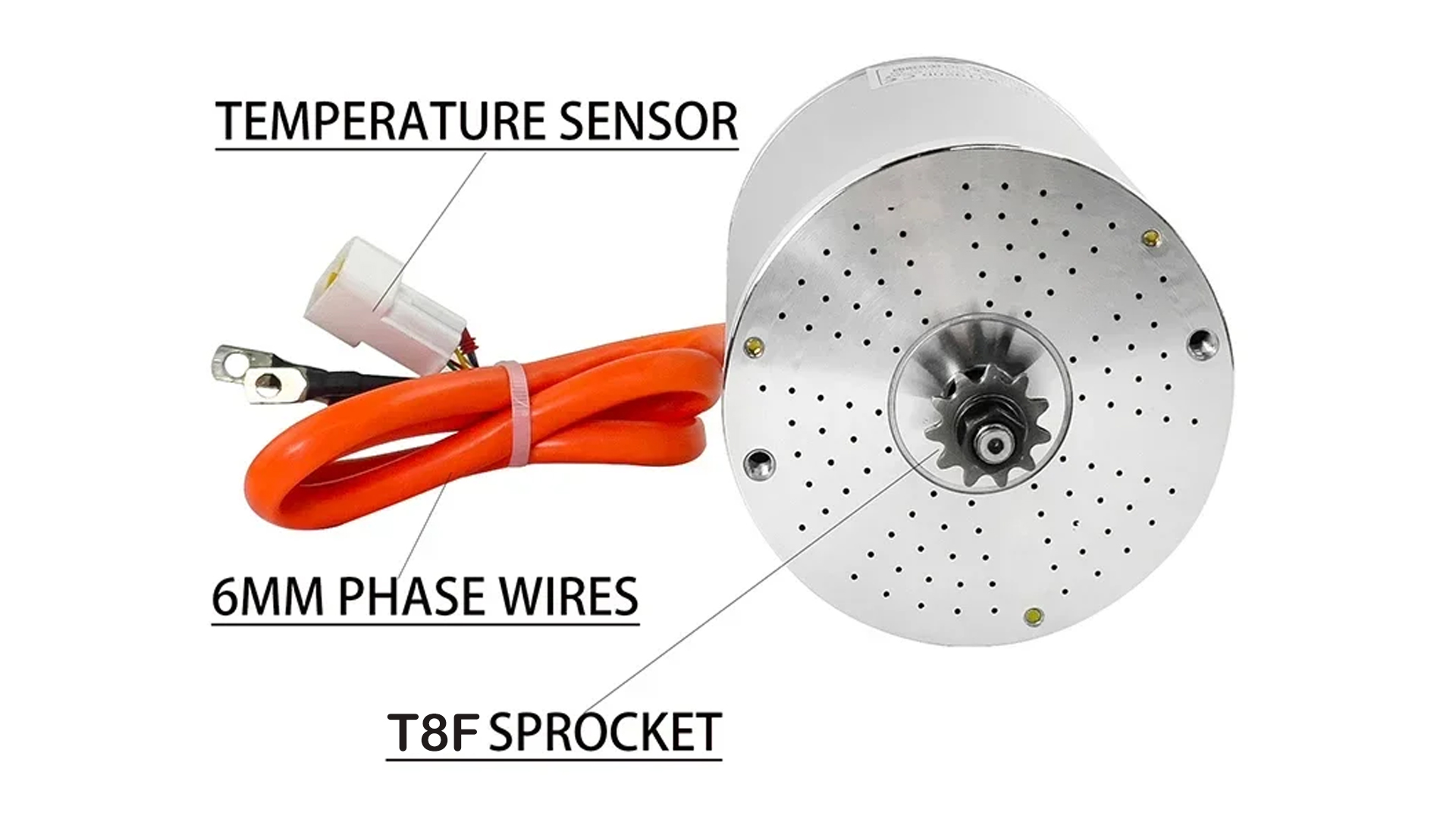 48V 60V 2000W Brushless DC Motor Electric Motor For Electric Vehicle W