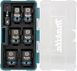Coffret de 6 douilles IMPACT BLACK + Adaptateur HEXA 1/4'' - MAKITA E-16592 - 1
